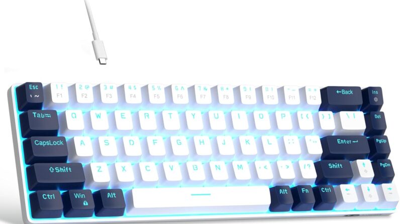 Portable Mechanical Gaming Keyboard with LED Backlighting