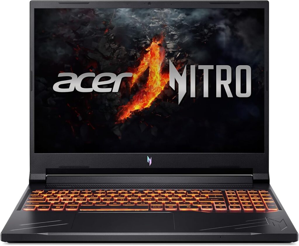 Acer Nitro V Gaming Laptop | AMD Ryzen 7 8845HS Octa-Core AI Capable Processor | NVIDIA GeForce RTX 4060 Laptop GPU | 16 WUXGA IPS 165Hz Display | 16GB DDR5 | 1TB Gen 4 SSD | Wi-Fi 6E | ANV16-41-R5J0