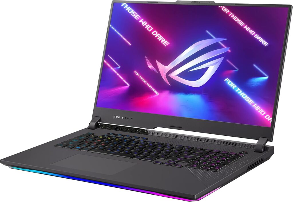 ASUS ROG Strix G17 (2023) Gaming Laptop, 17.3” QHD 240Hz, GeForce RTX 4070, AMD Ryzen 9 7945HX, 32GB DDR5, 1TB PCIe SSD, Wi-Fi 6E, Windows 11 Pro, Per-Key RGB Keyboard, G713PI-XS96