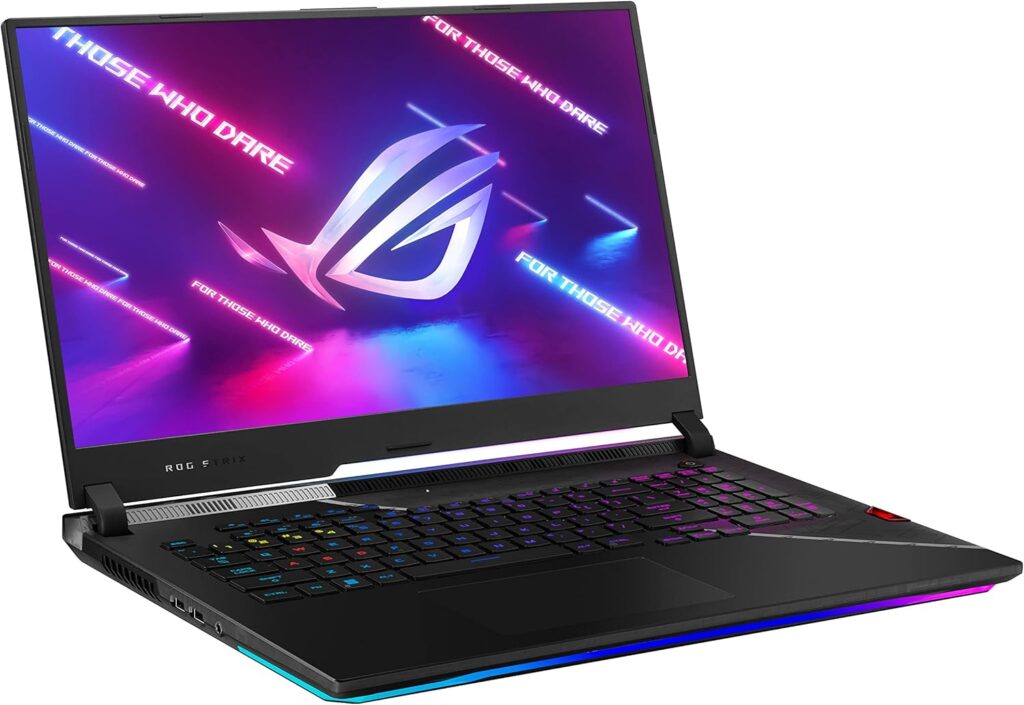 ASUS ROG Strix G17 (2023) Gaming Laptop, 17.3” QHD 240Hz, GeForce RTX 4070, AMD Ryzen 9 7945HX, 32GB DDR5, 1TB PCIe SSD, Wi-Fi 6E, Windows 11 Pro, Per-Key RGB Keyboard, G713PI-XS96