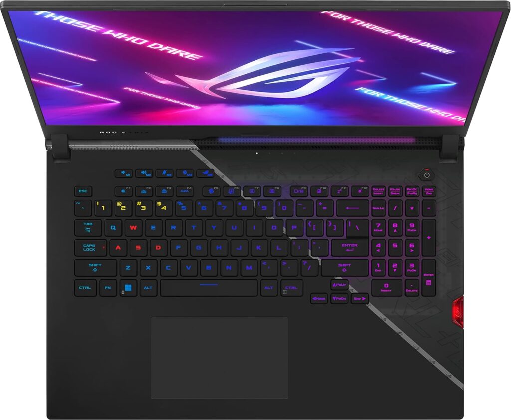 ASUS ROG Strix G17 (2023) Gaming Laptop, 17.3” QHD 240Hz, GeForce RTX 4070, AMD Ryzen 9 7945HX, 32GB DDR5, 1TB PCIe SSD, Wi-Fi 6E, Windows 11 Pro, Per-Key RGB Keyboard, G713PI-XS96