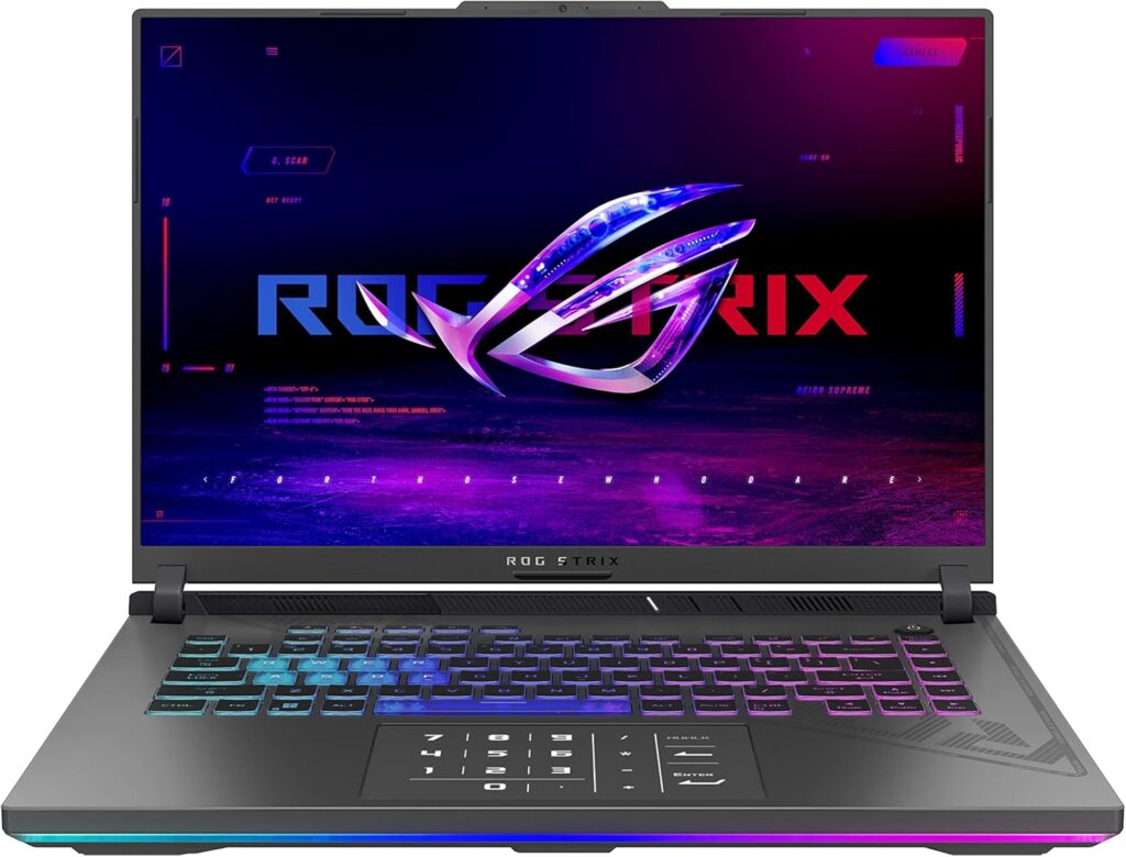 ASUS ROG Strix G18 (2024) Gaming Laptop, 18” Nebula Display 16:10 QHD 240Hz/3ms, GeForce RTX™ 4070, Intel® Core™ i9-14900HX, 32GB DDR5, 1TB PCIe® SSD, Wi-Fi 6E, Windows 11 Pro, G814JIR-XS96