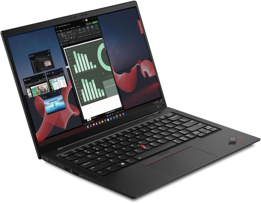 Lenovo Gen 11 ThinkPad X1 Carbon Laptop with Intel Core i7-1365U vPro Processor, 14 WUXGA 100% sRGB Anti-Glare Touchscreen, 32GB LPDDR5 RAM, 1TB Gen4 Performance SSD, Thunderbolt, and Windows 11 Pro