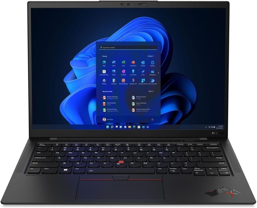 Lenovo Gen 11 ThinkPad X1 Carbon Laptop with Intel Core i7-1365U vPro Processor, 14 WUXGA 100% sRGB Anti-Glare Touchscreen, 32GB LPDDR5 RAM, 1TB Gen4 Performance SSD, Thunderbolt, and Windows 11 Pro