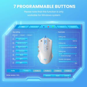 wired gaming mouse breathing rgb led plug play high precision adjustable 7200 dpi 7 programmable buttons ergonomic compu 1