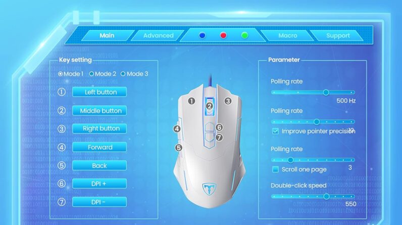 wired gaming mouse breathing rgb led plug play high precision adjustable 7200 dpi 7 programmable buttons ergonomic compu 1